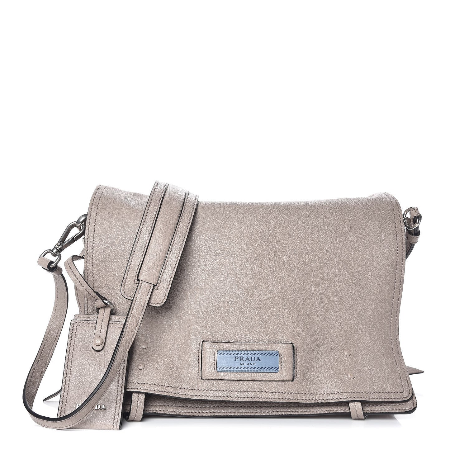 Glace Calf Etiquette Flap Pomice Astrale