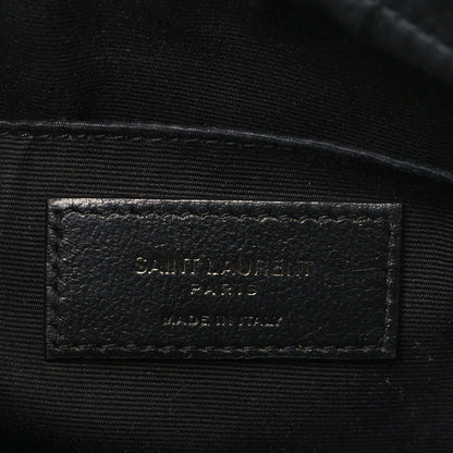 Saint Laurent Calfskin Matelasse Monogram Lou Camera Bag Black 5 of 7