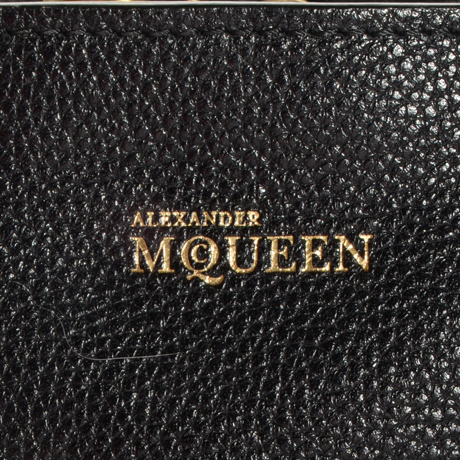 Alexander McQueen Pebbled Leather Skull Padlock Tote Black 8 of 10