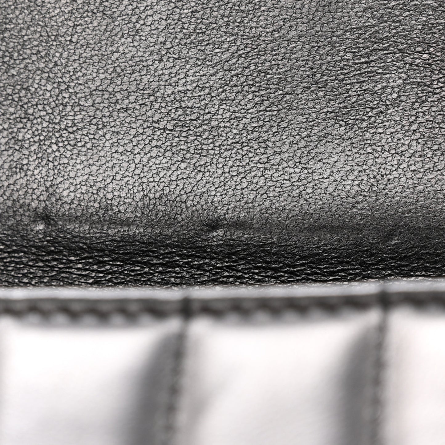 Lambskin Matelasse Monogram Large Vicky Continental Wallet Black