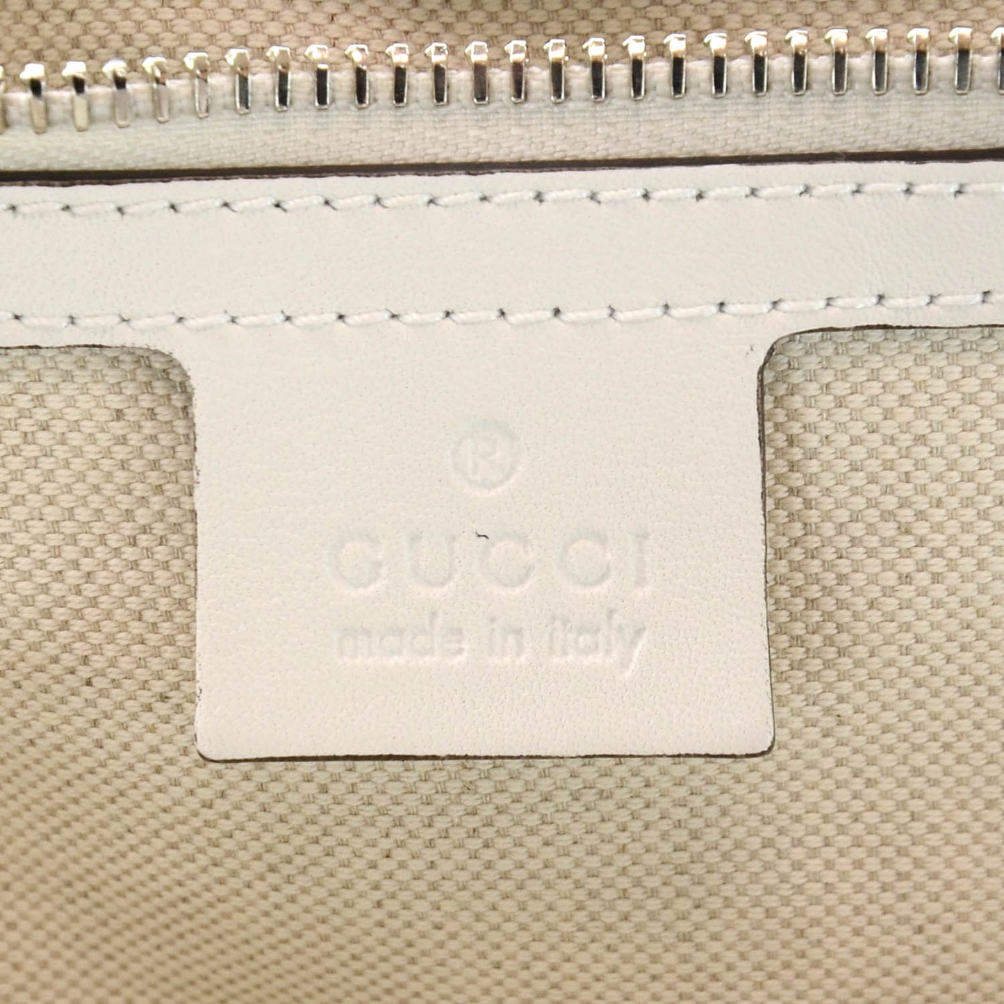 Mens Leather Nylon Strap Tote White Grey SS10 Runway