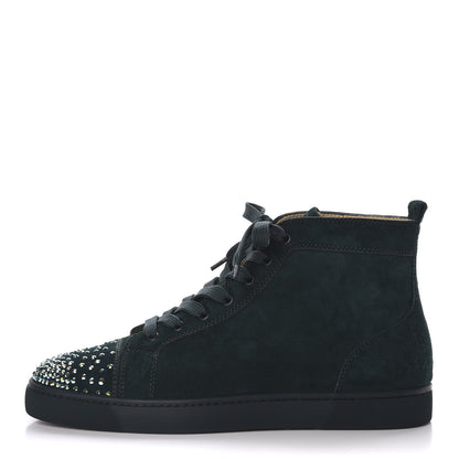 Christian Louboutin Veau Velours Mens New Lou Degra Flat Sneakers 41.5 Ivy 1 of 7