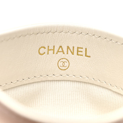 Chanel Lambskin Quilted Chanel 19 Card Holder White 6 of 8