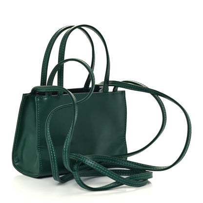 Telfar Vegan Leather Small Shopping Bag Dark Olive 3 of 10