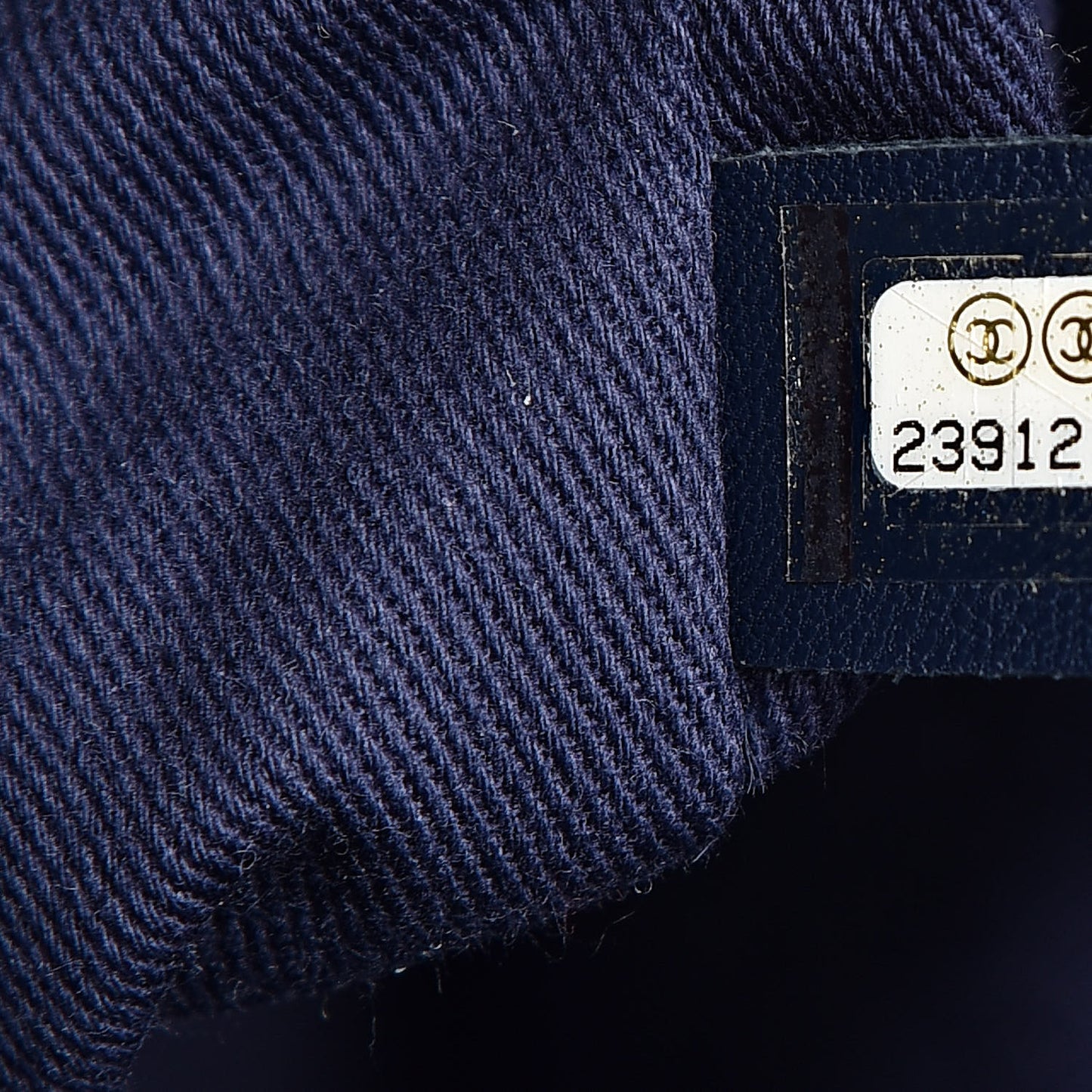 Canvas Sequin Large Deauville Tote Navy