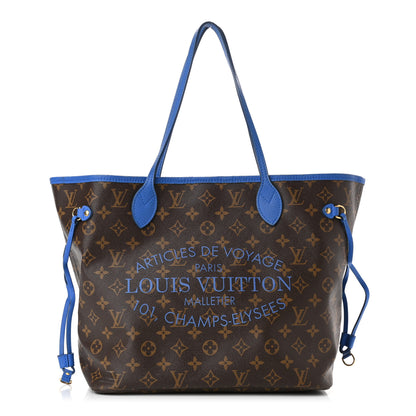 Louis Vuitton Monogram Articles de Voyage Ikat Neverfull MM Grand Blue 1 of 13