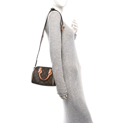 Louis Vuitton Monogram Speedy Bandouliere 20 Black 3 of 19