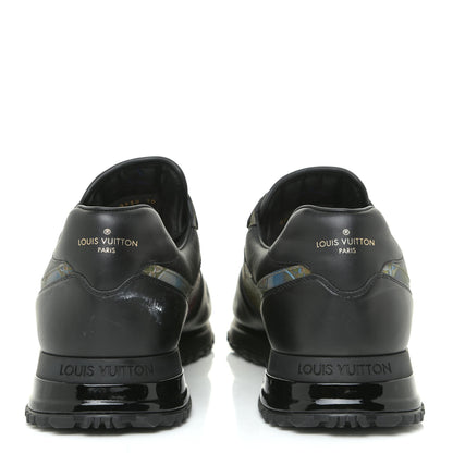 Louis Vuitton Calfskin Iridescent Monogram Rivoli Sneakers 10 Black 4 of 15