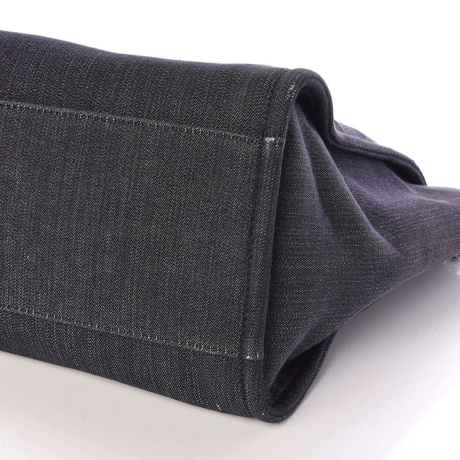 Chanel Denim Large Deauville Tote Dark Blue 10 of 10