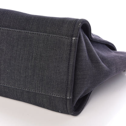 Chanel Denim Large Deauville Tote Dark Blue 10 of 10