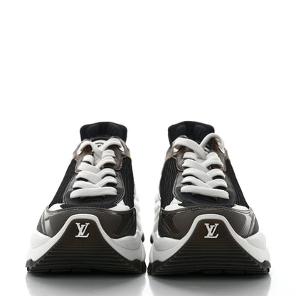 Louis Vuitton Monogram Calfskin Run 55 Sneakers 38 Black 2 of 9