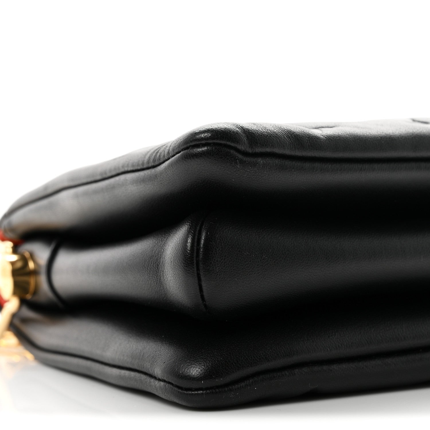Louis Vuitton Lambskin Embossed Monogram Coussin BB Black 7 of 8