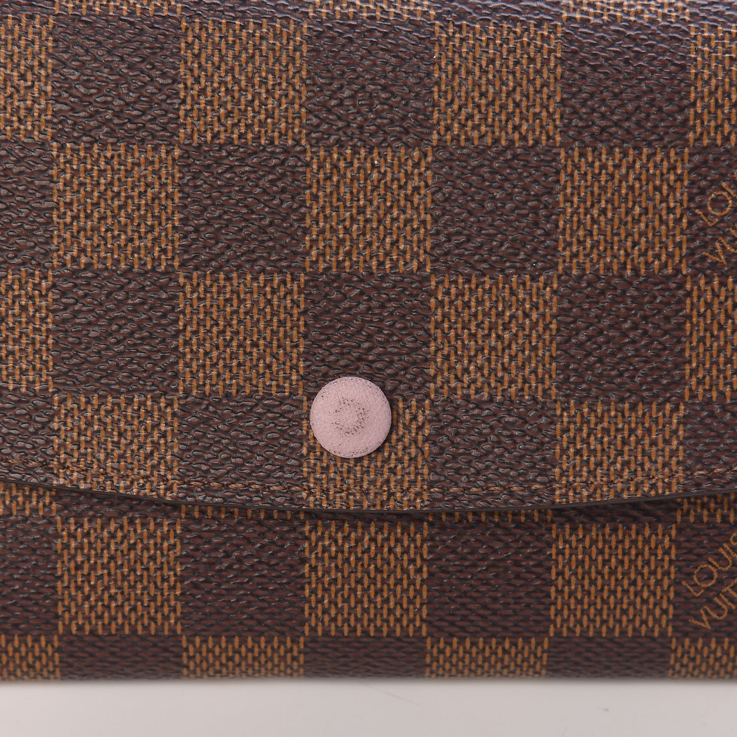 Damier Ebene Emilie Wallet Rose Ballerine