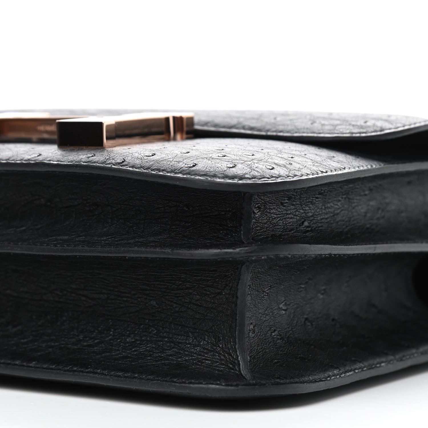 Hermes Ostrich Constance 24 Black 7 of 9
