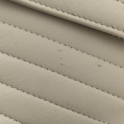 Saint Laurent Lambskin Matelasse Monogram Joe Backpack Cream 18 of 19