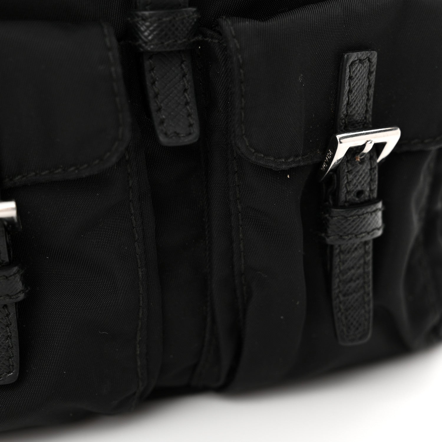 Prada Nylon Vela Mini Crossbody Backpack Black 12 of 17