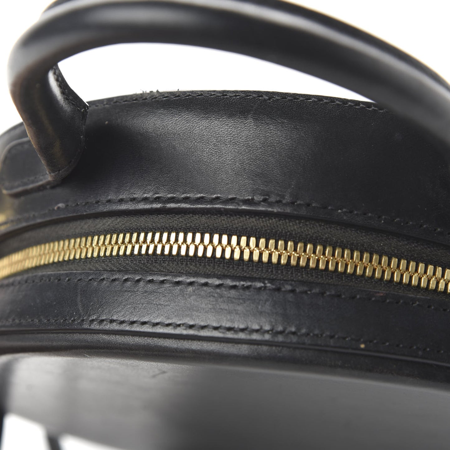 Calfskin Circle Crossbody Bag Black
