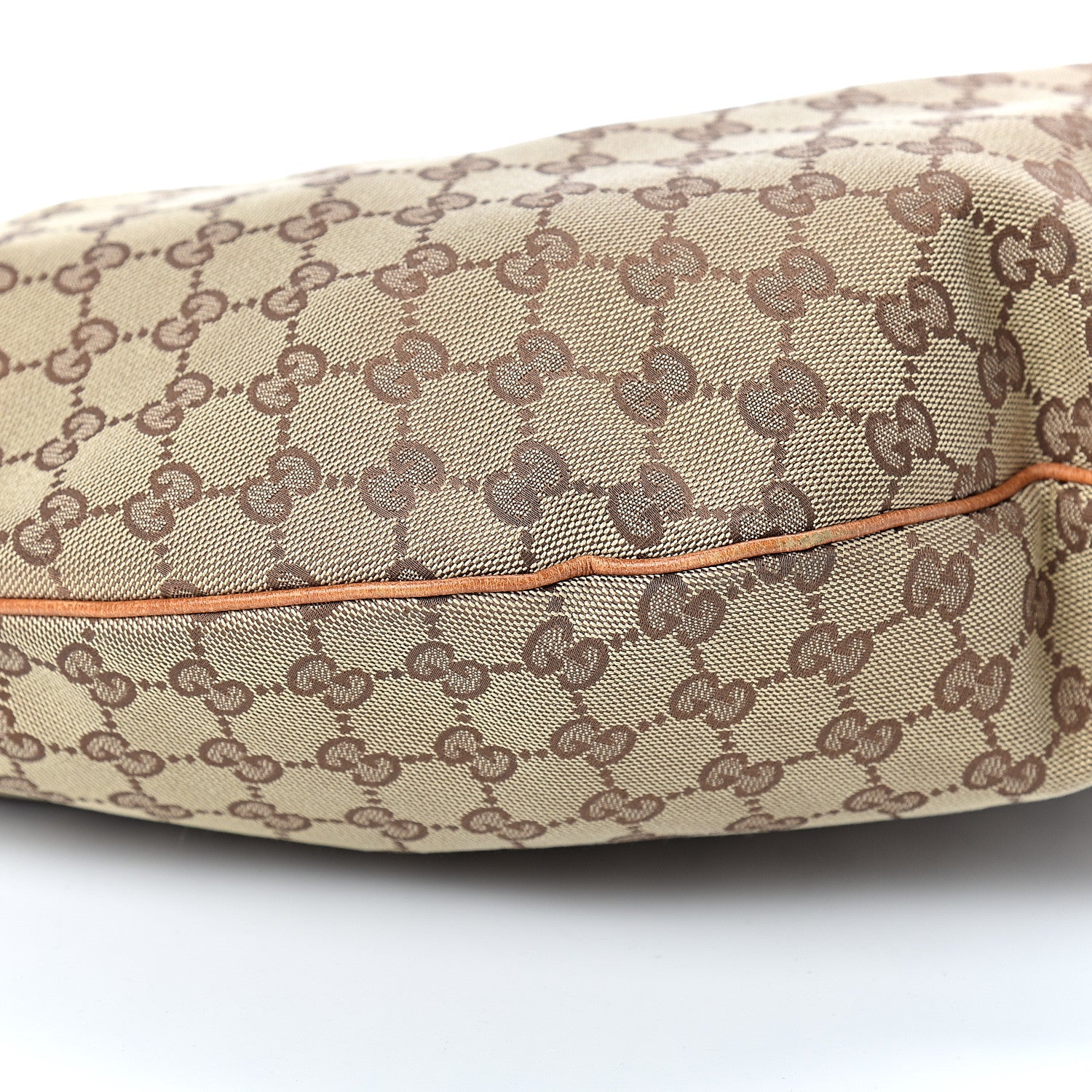 Gucci Monogram Horsebit Glam Hobo Tan 9 of 16
