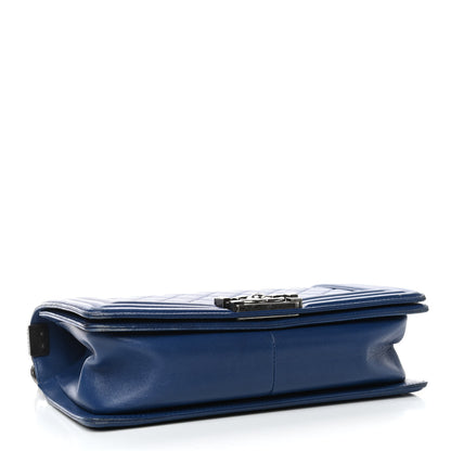 Chanel Lambskin Quilted Medium Boy Flap Blue 3 of 4