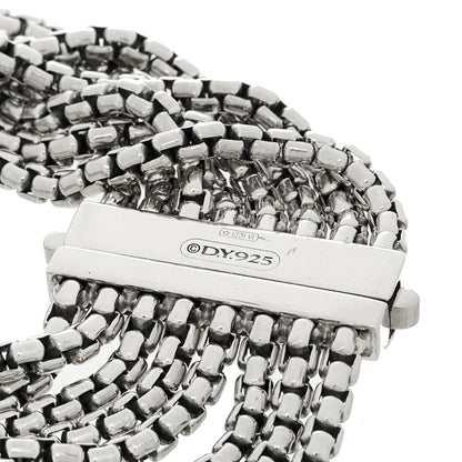 David Yurman Sterling Silver Eight-Row Box Chain Bracelet 3 of 3