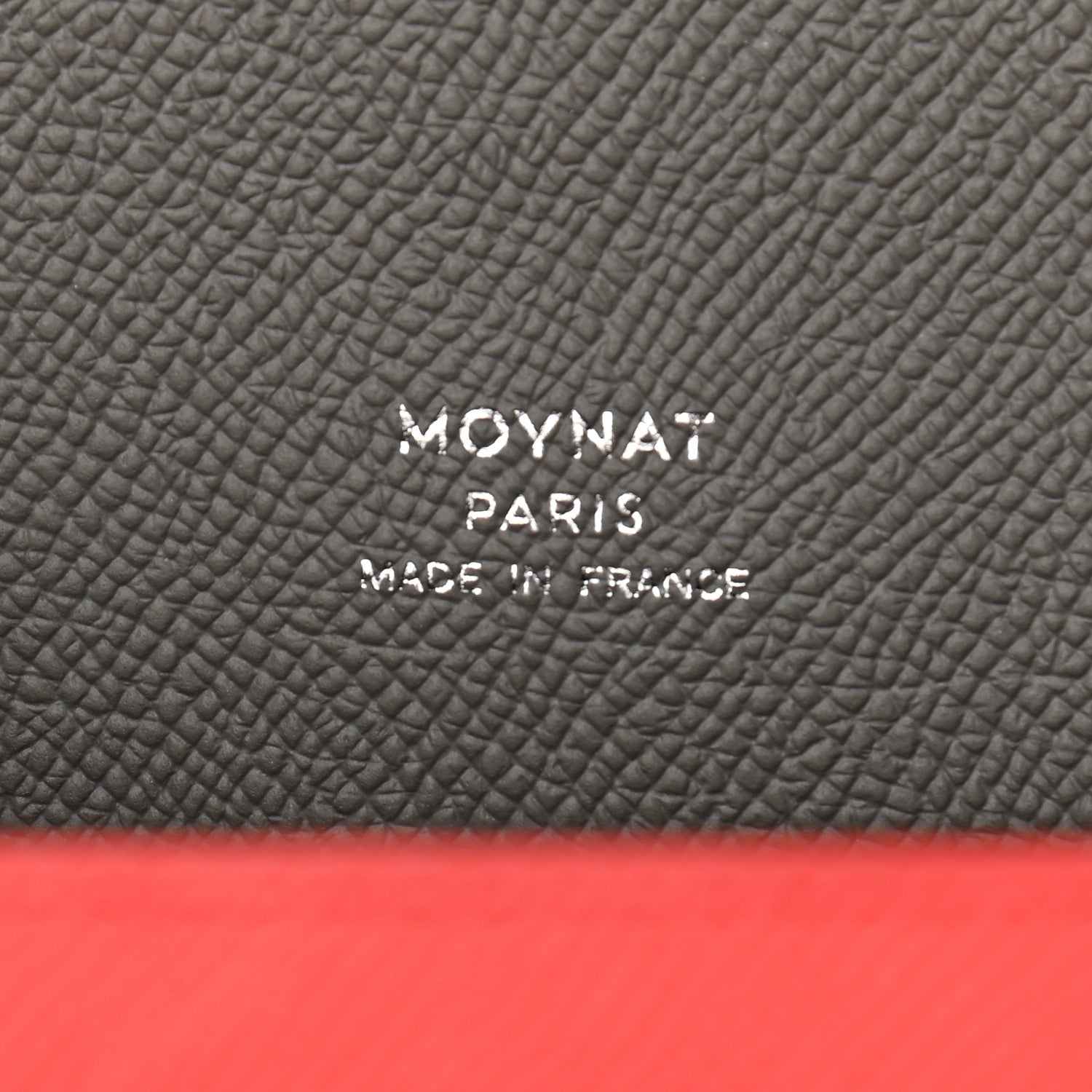 Moynat Carat Calfskin Madeleine Bag Coral Zinc 6 of 9