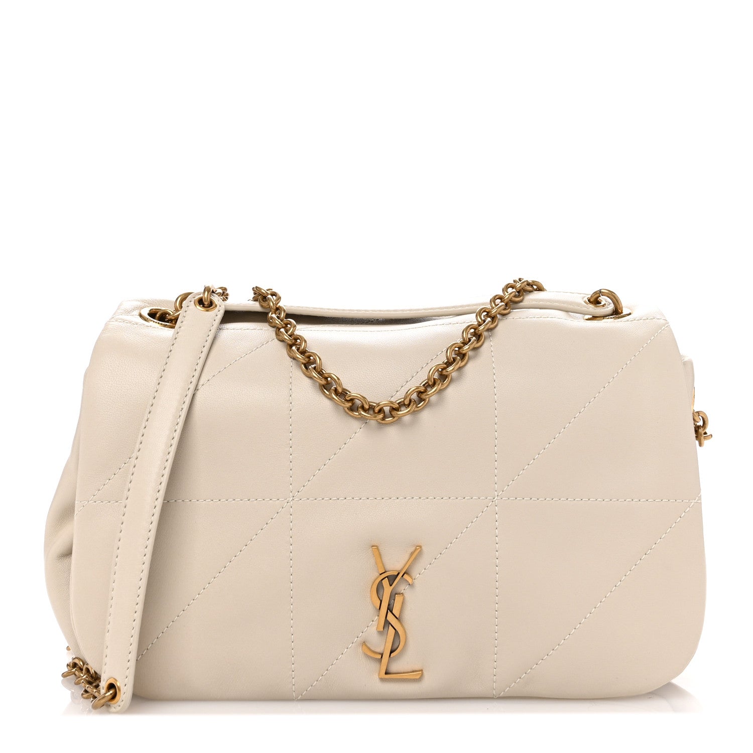 Saint Laurent Lambskin Matelasse Monogram Small Jamie 4.3 Crema Soft 1 of 10