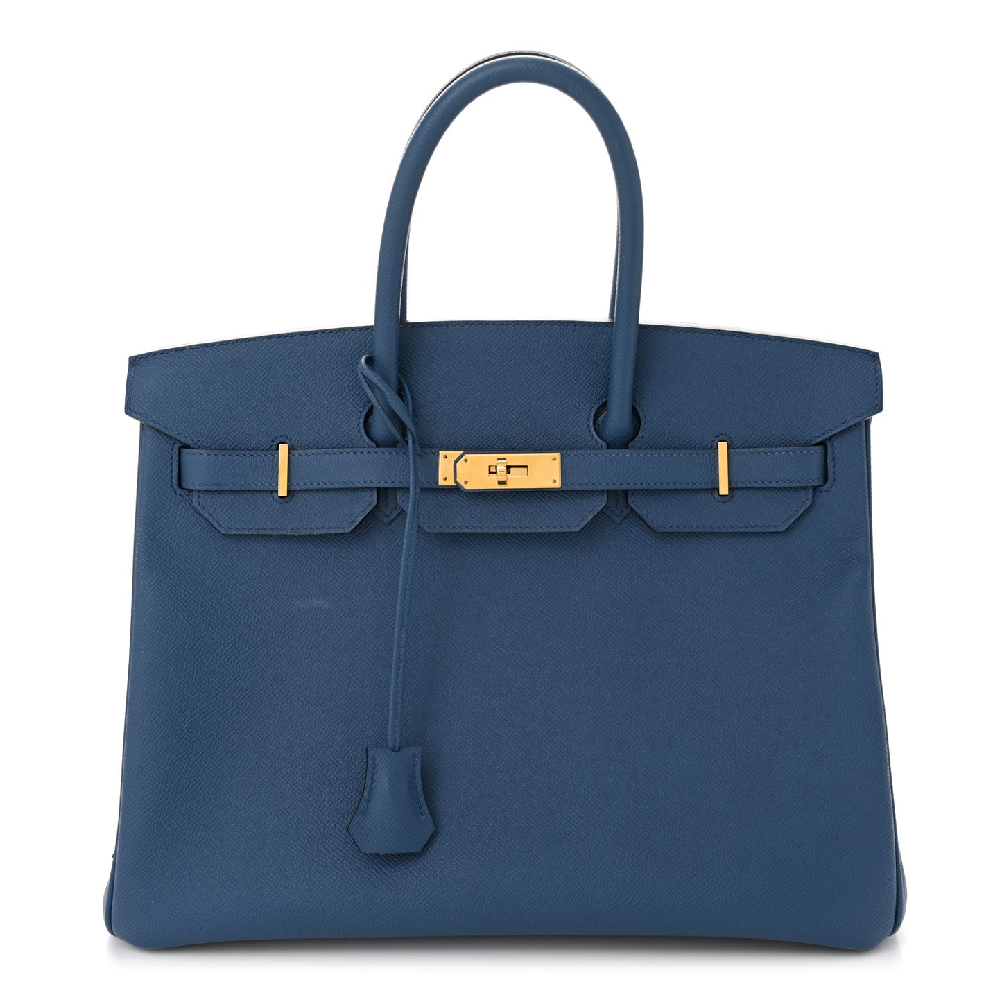 Epsom Birkin 35 Bleu Agate