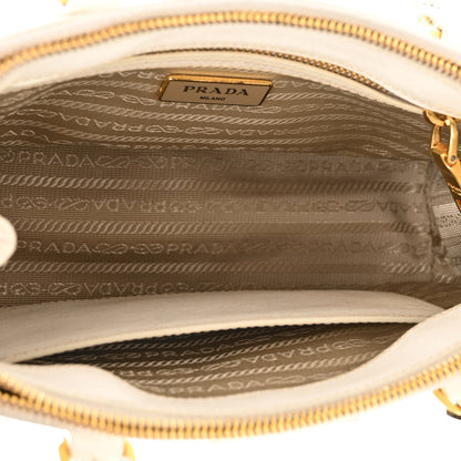 Prada Saffiano Small Galleria Double Zip Tote Talco 5 of 9