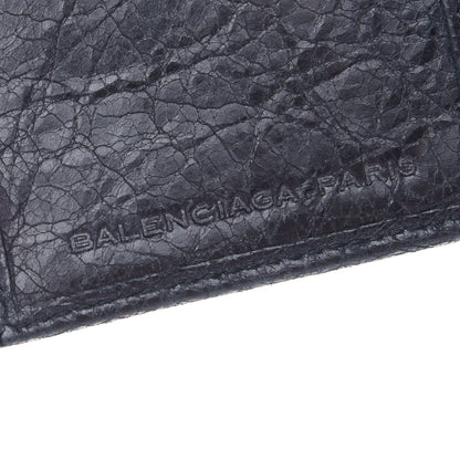 Balenciaga Agneau Giant 12 Silver Hardware Continental Wallet on Strap Black 6 of 10