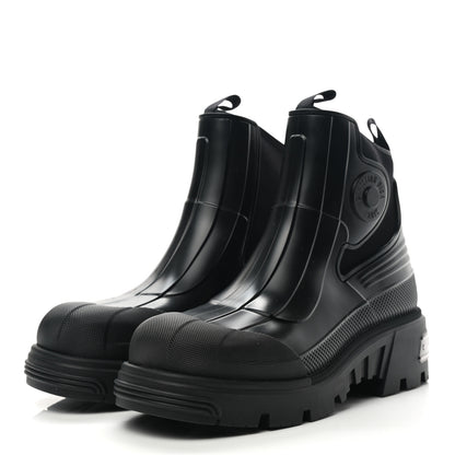 Christian Dior Neoprene Rubber Dior Genesis 30mm Ankle Boots 39 Black 3 of 8
