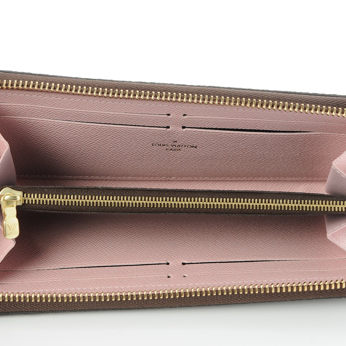 Monogram Clemence Wallet Rose Ballerine