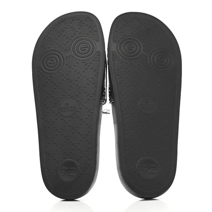 Gucci Rubber GG Monogram Perforated Womens Slide Sandals 40 Black 5 of 7