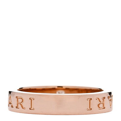 Bulgari 18K Rose Gold Diamond B.Zero1 Essential Band Ring 55 7.25 3 of 6