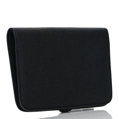 Hermes Togo Dogon Compact Wallet Black 3 of 8