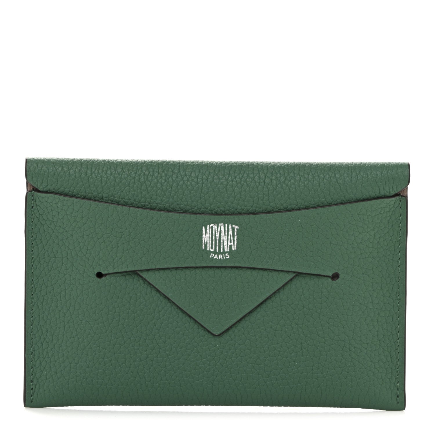 Moynat Taurillon Blush Envelope Passport Holder Emerald Tourterelle 1 of 9