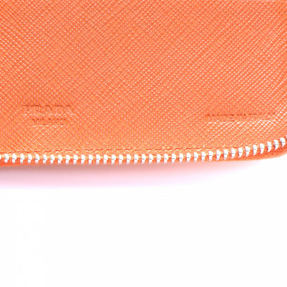 Prada Saffiano Continental Wallet Papaya 7 of 8