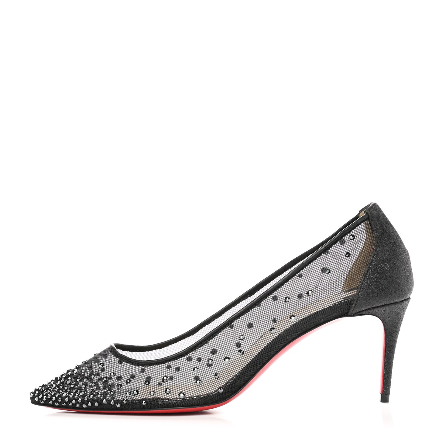 Rete Glitter Mini Specchio Strass Follies 70 Pumps 38 Black