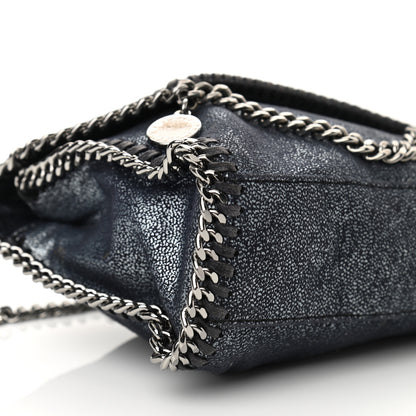 Stella McCartney Chamois Shiny Dotted Mini Falabella Crossbody Bag Ruthenium 7 of 9