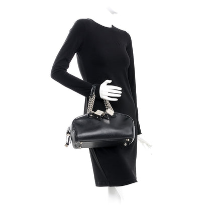 Christian Dior Calfskin Gambler Dice Bowler Black 2 of 12