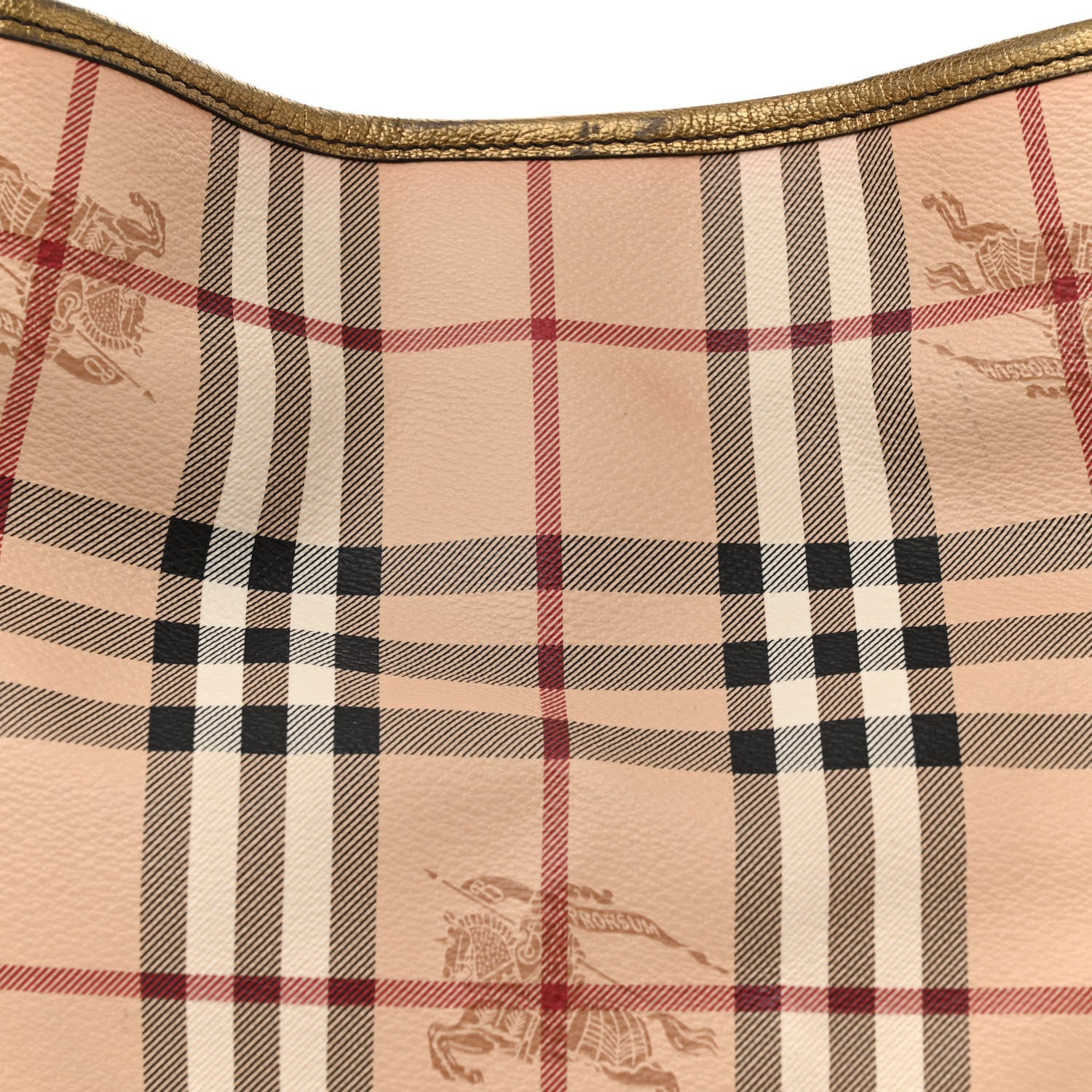 Burberry Haymarket Check Small Canterbury Tote Bronze 8 of 17