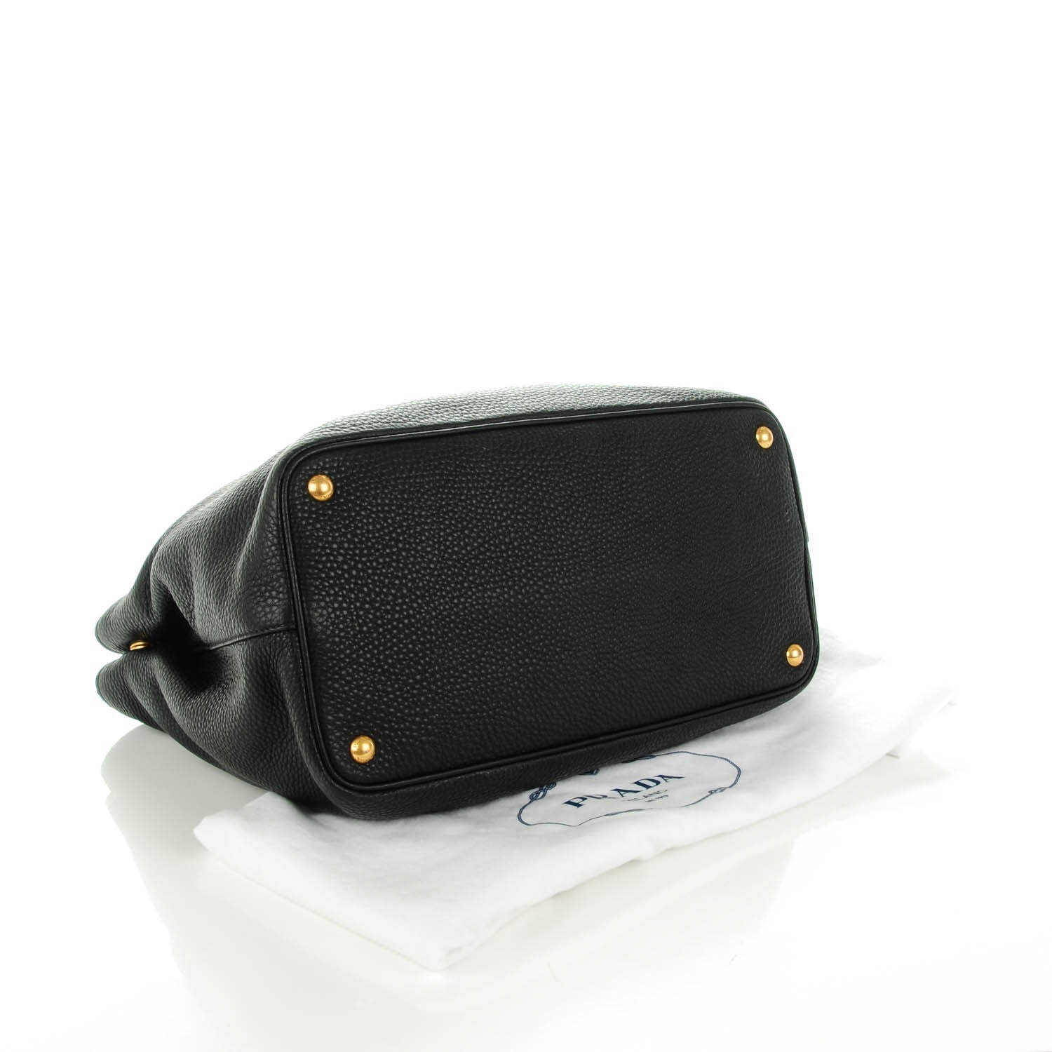 Prada Vitello Daino Tote Nero Black 4 of 8