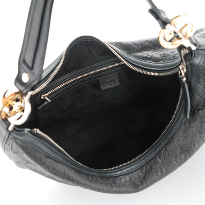 Gucci Guccissima Large GG Twins Hobo Black 5 of 8