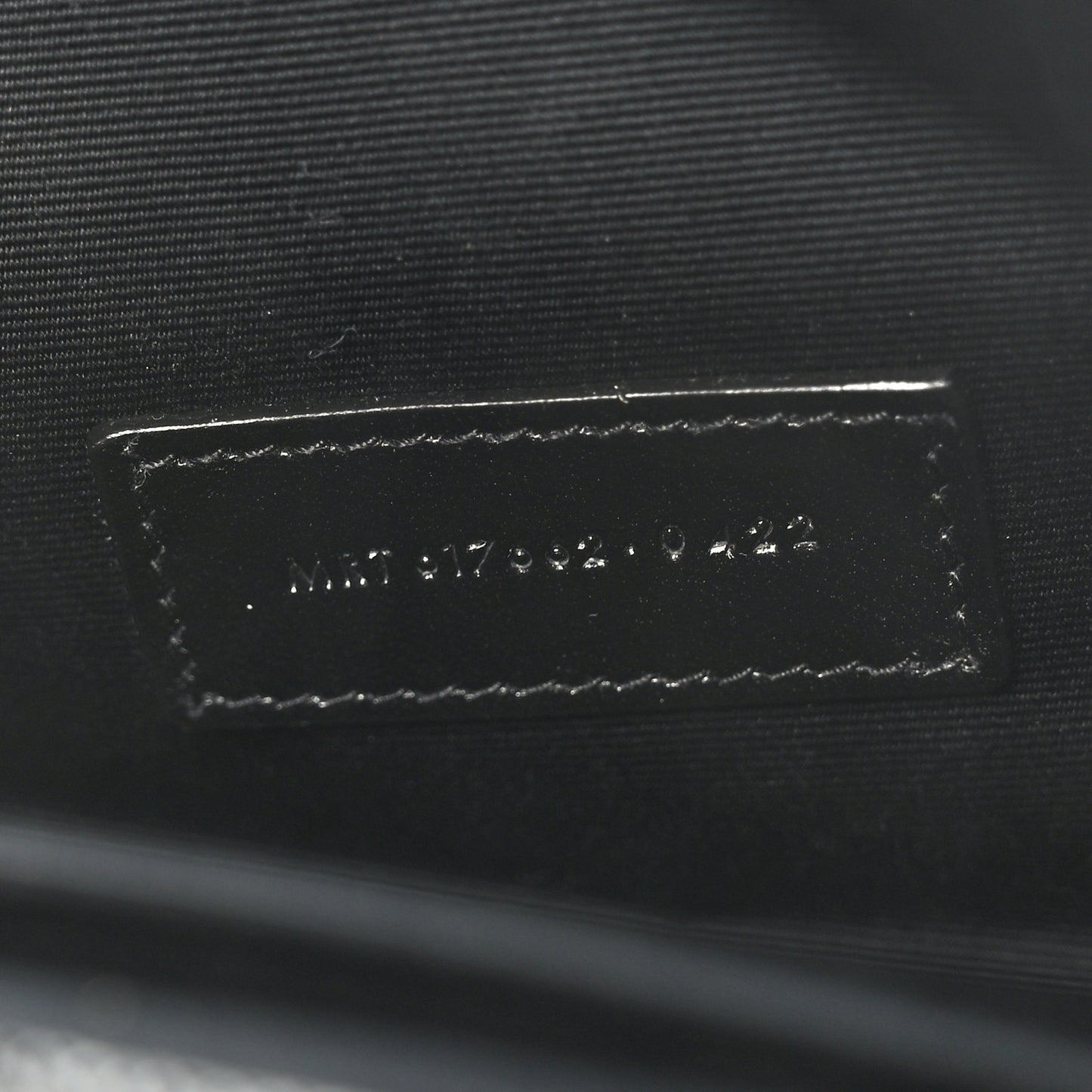 Grain De Poudre Matelasse Chevron Monogram Envelope Clutch Black