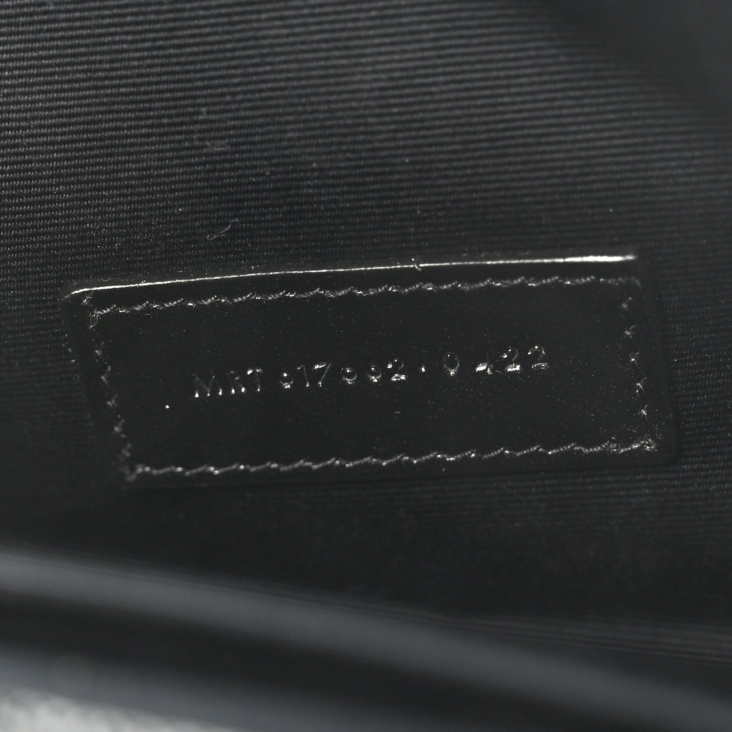 Saint Laurent Grain De Poudre Matelasse Chevron Monogram Envelope Clutch Black 6 of 8