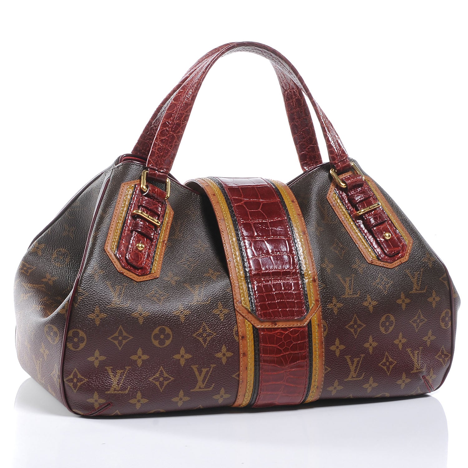 Louis Vuitton Monogram Mirage Griet Exotic Bordeaux 3 of 7