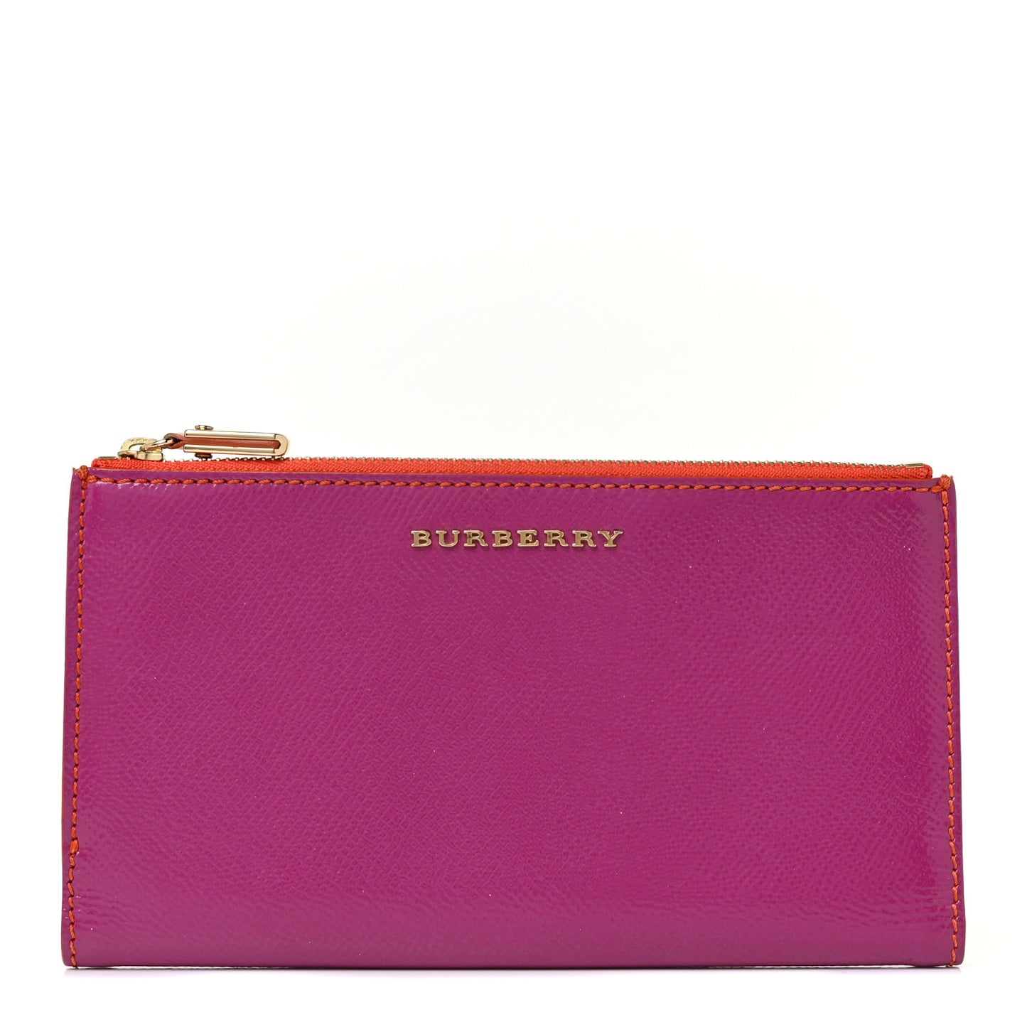 Patent Constantine Continental Wallet Viola Orange