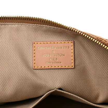 Louis Vuitton Denim Monogram Stone Speedy Bandouliere 35 Caramel 5 of 9
