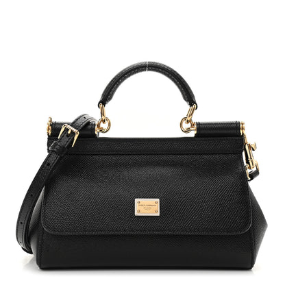Dolce & Gabbana Dauphine Small Miss Sicily Satchel Black 1 of 7