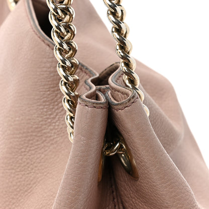 Gucci Pebbled Calfskin Medium Soho Chain Shoulder Bag Dark Cipria 14 of 21