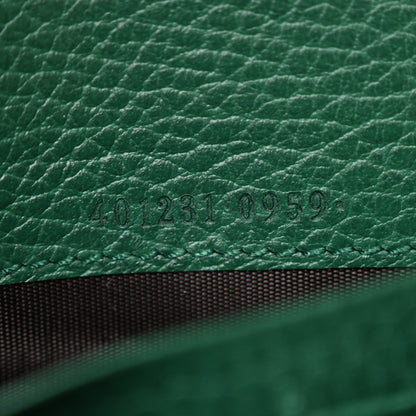 Gucci Calfskin Mini Dionysus Chain Wallet Emerald 9 of 12